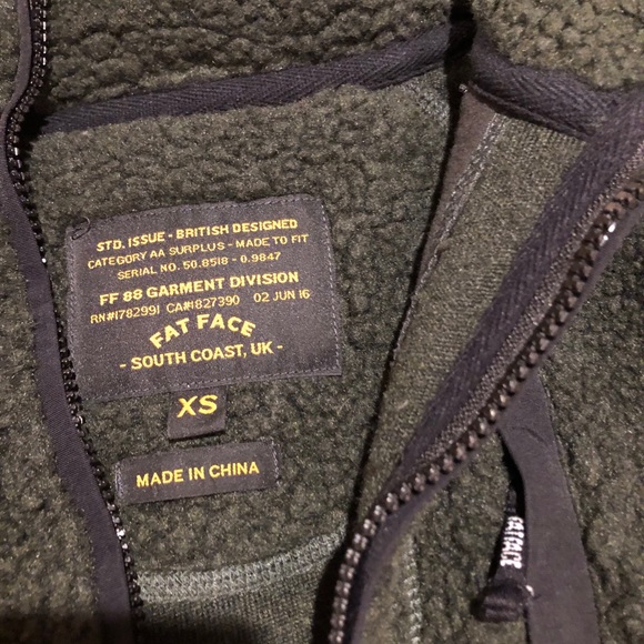 Fatface men’s fleece pullover quarter zip jacket - Picture 4 of 5